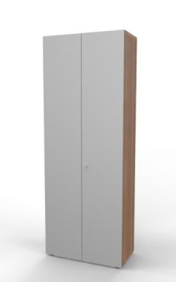 Aktenschrank Master 6 OH 80 cm breit Nussbaum-Silber