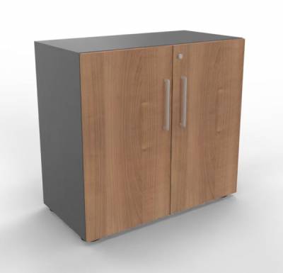 Schrank VH9 80 cm breit Grafit-Nussbaum