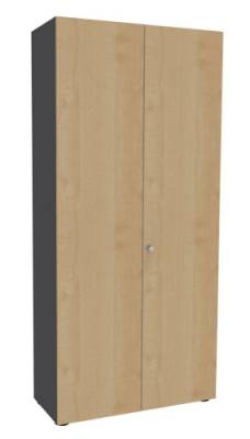 Aktenschrank Master 100 cm breit Graphit/Ahorn