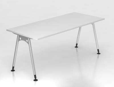 Schreibtisch Aalen 180 cm Weiss