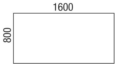 Schreibtisch 160 cm Zeichnung