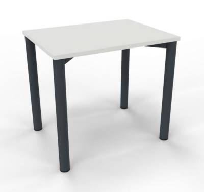 Schreibtisch Mega 80 cm Gestell anthrazit Weiss