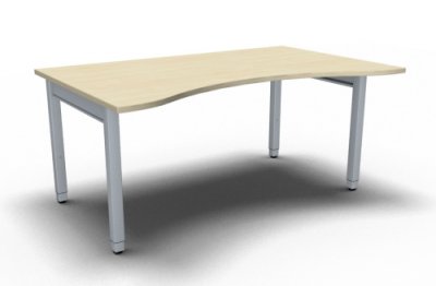 Schreibtisch ONE Ergo 160 cm Ahorn