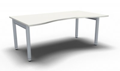 Schreibtisch ONE Ergo 180 cm Weiß