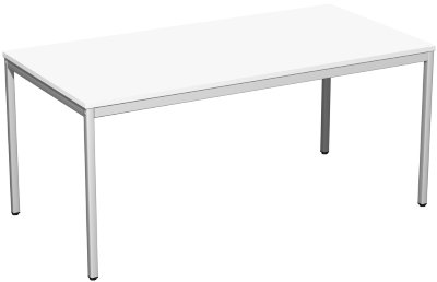 Schreibtisch SIX 160cm Weiss