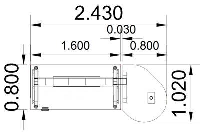 Schreibtisch elektrisch höhenverstellbar  XBM11 mit Beraterplatz 243x102 cm Stellfläche