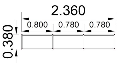 Sideboard A8 Artline 2 Ordnerhöhen Stellfläche