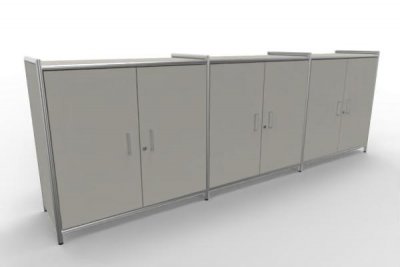 Sideboard A8 Artline 2 Ordnerhöhen Weiß