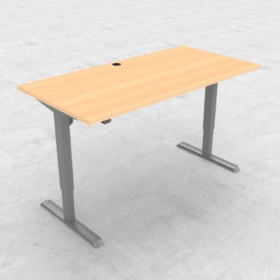 Steh-Sitz-Schreibtisch CS 160 cm Buche