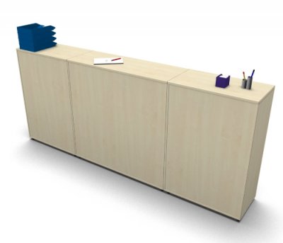 Raumteilerschrank Mega Stehtheke 280 cm Ahorn