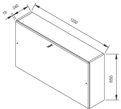 Wandschreibtisch Maße