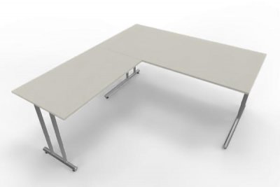 Winkelschreibtisch Artline 160x180 cm Weiß