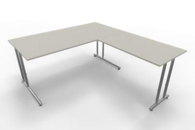 Winkelschreibtisch Artline 160x180 cm Weiß