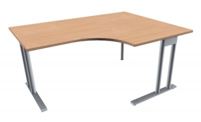 Winkelschreibtisch TEN 160 cm, rechts buche