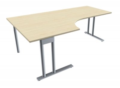 Winkelschreibtisch TEN 200 cm, links ahorn