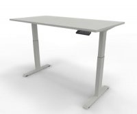 Elektrisch höhenverstellbarer Schreibtisch GE16 160x80 cm Weiß-Weiß