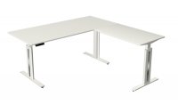 Winkelschreibtisch KM3F 180x180 cm Weiss